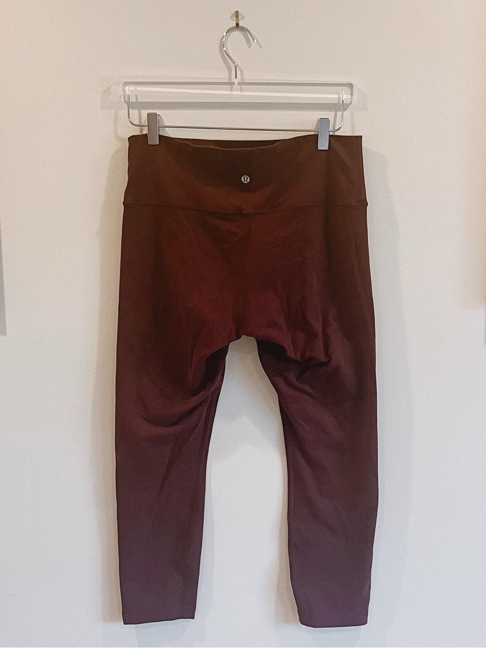 Lululemon Burgundy Crop Leggings Size 12
